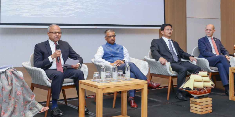 ඉන්දීය මහකොමසාරිස් හා චීන තානාපතිත් ළඟ තියාගෙන සාගල ඉන්දීය සාගර කලාපය ගැන ලංකාවේ ඉදිරි දැක්ම පැහැදිලි කරයි! PHOTOS I Sri Lanka Latest News