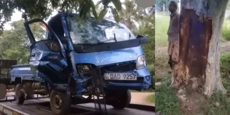 මහවදී ලොරියක් ගසක ගැටී 25 හැවිරිදි තරුණයෙක් මරුට! VIDEO I Sri Lanka Latest News