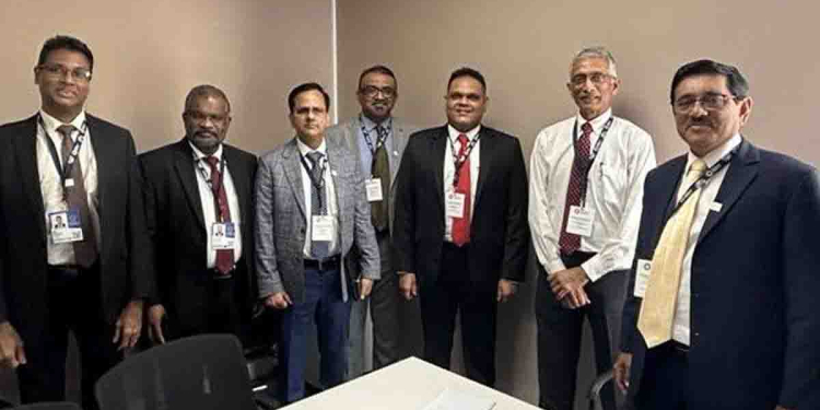 මුදල් රාජ්‍ය අමාත්‍ය ෂෙහාන් මොරොක්කෝවේදී ලෝක බැංකු-IMF නිලධාරීන් හමුවී කතා කරයි! PHOTOS I Sri Lanka Latest News