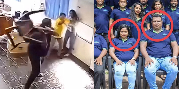 සේවිකාවකට දරුණු ලෙස පහරදීපු කඳානේ ව්‍යාපාරික ජෝඩුව අත්අඩංගුවට! VIDEO I Sri Lanka Latest News
