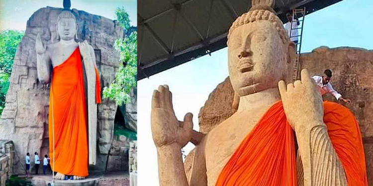 අවුකන ප්රතිමාවට සිවුරු පෙරවූ අයට වැඩ වරදී! ලැබෙන දඬුවම් ගැන කියන කතාව අහලා බලන්න! VIDEO I Sri Lanka Latest News