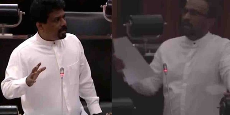අපි දන්නෙ නෑ.. ඡන්දයක් නැති නිසා අපි ආවේ නෑ.. කියලා අනුර කිව්වේ පට්ට බොරුවක්! හවස 5.30ට ඡන්දයක් තියෙනවා කියලා දැන්වීම් පුවරුවේ තිබ්බ ලිපිය චමින්ද විජේසිරි පාර්ලිමේන්තුවට අරන් එයි! ලේකම්වරිය ඡන්දයක් දෙන්න කියද්දී කතානායක ඡන්දයක් නොදී හිටපු හැටිත් හෙළිකරයි! VIDEO I Sri Lanka Latest News