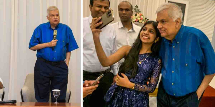 රනිල් යාපනේ ගිහින් නිල් පාට ෂර්ට් එකක් ඇඳන් දීපු පණිවුඩය මොකද්ද? PHOTOS I Sri Lanka Latest News