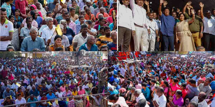 අවට ආසනවලින් සෙනග ඇදලා නෑ! අහල පහළ දිස්ත්රික්කවලින් බස් දාලා ඇදලා නෑ! සජිත්ගේ හොරොව්පතාන රැලියටත් මහා සෙනගක්! VIDEO & PHOTOS I Sri Lanka Latest News