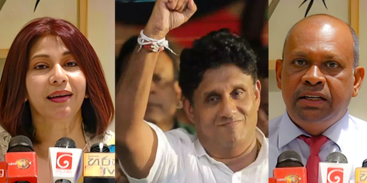 පාස්කු ප්රහාරයෙන් පස්සේ කොරෝනාවලින් පස්සේ අපේ ව්යාපාර කඩන් වැටුණාම පරාටේ නීතිය යොදාගෙන අපේ ව්යාපාර අත්පත් කරගන්න බැංකු උත්සාහ කළා! ඒ වෙලාවේ අපේ පිහිටට ආවේ විපක්ෂනායක සජිත් ප්රේමදාස මැතිතුමා! එතුමා නිතරම අපිව මුණගැහුණා! පරාටේ නීතියෙන් ව්යාපාරිකයන්ට සහනයක් දෙන්න කියලා පාර්ලිමේන්තුවේදී සටන් කළා! විදෙස් නියෝජිතයන් මුණගස්වා ආධාර ලබා දුන්නා! ඒ සියල්ලටම විපක්ෂනායකතුමාට අපි ස්තූති කරනවා! පරාටේ නීතිය ඉවත් කිරීමෙන් පසු ව්යවසායකයන් විපක්ෂනායක කාර්යාලයටම ඇවිත් සජිත්ට ස්තූති කරයි! VIDEO I Sri Lanka Latest News