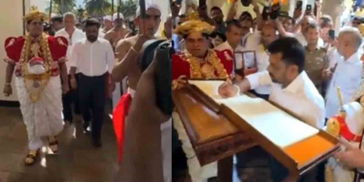 දිව්රුම් දුන් අනුර මුලින්ම මහනුවරට ගිහින් දළදා සමිඳුන් වැඳපුදා ගනී! VIDEO I Sri Lanka Latest News