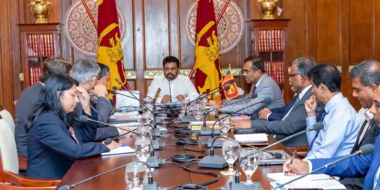 අනුර IMF ප්රධානීන් හමුවී සාකච්ඡා කරයි! ජනතාවගේ කර උඩට දාලා තියෙන පීඩනය අඩු කරන්න විකල්ප විසඳුම් වෙනුවෙන් පෙනී සිටින බව දැනුම් දෙයි! PHOTOS I Sri Lanka Latest News
