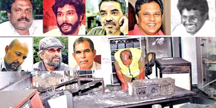 අරයා මරපු එක මෙයා මරපු එක විතරක් හොයලා මදි! රිචඩ් ද සොයිසාගේ සිට ලසන්ත දක්වා මරාදැමූ සියලු මාධ්‍යවේදීන්ට සාධාරණය ඉෂ්ට කරන්න! අරන් ගිහින් අතපය බැඳලා ගහලා… කකුල් කඩලා… පිටවල් කපපු අය ගැනත් හොයලා රටට හෙළිදරව් කරන්න! Sri Lanka Latest News