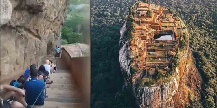 සීගිරිය විවෘත කරන සේවකයන් වෙලාවට ඇවිත් නෑ! උදේම ගල නගින්න ආපු සුද්දො නන්නත්තාරයි! පැය ගාණක් පඩිපෙළේ වාඩිවෙලා ඉඳලා! රට කනවා කියලා හැමදේටම දේශපාලඥයන්ටම විතරක් බැනලා වැඩක් නෑ! I VIDEO I Sri Lanka Latest News