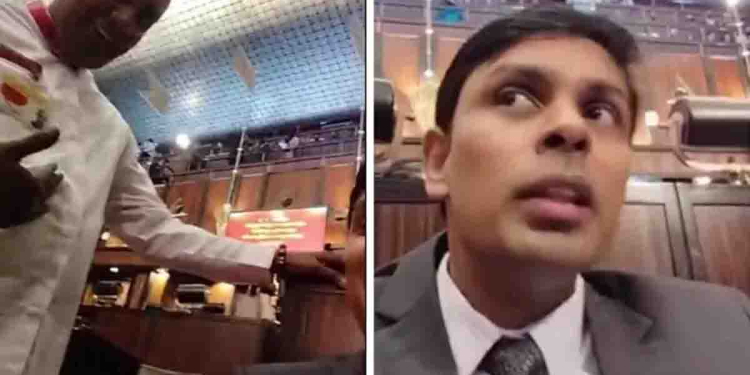 පළමු දවසේම විපක්ෂනායක පුටුවේ බලෙන් අසුන්ගෙන ජංජාලයක් කළ යාපන මන්ත්‍රී අර්චුනාට එරෙහිව CIDයට පැමිණිල්ලක්! VIDEO I Sri Lanka Latest News