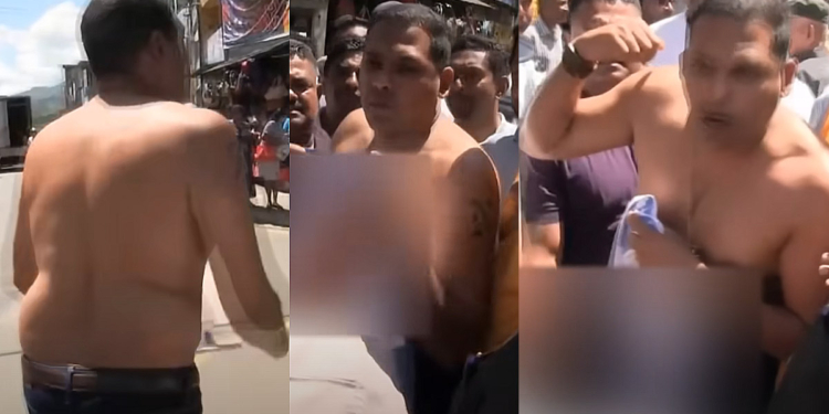 හිටපු ඇමැති හරීන් ප්‍රනාන්දු ප්‍රසිද්ධියේ හන්දියක් මැද ඇඳුම් ගලවයි! පොලිසියට මාර ප්‍රශ්නයක්! VIDEO I Sri Lanka Latest News