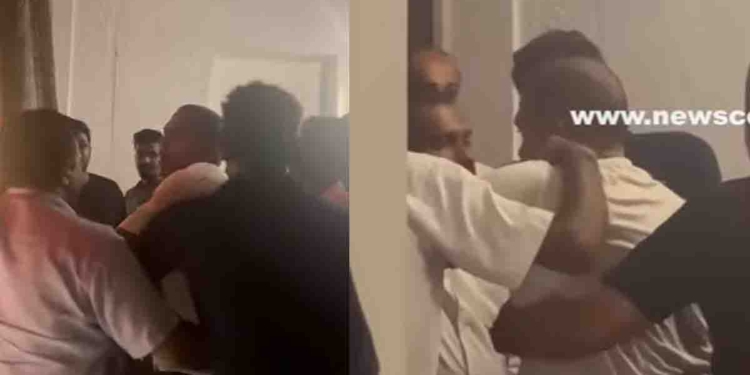 පාටියක් මැද්දට බලෙන් පැන්න හරීන් කුණුහරුප කියමින් යකා නටයි! කට්ටියම වැඩේ දෙන්න සෙට් වෙද්දී යන්තමින් ගුටි නොකා හැමෝගෙම හූ හඬ මැද්දේ පිටව යයි! මෙන්න වීඩියෝව! VIDEO I Sri Lanka Latest News