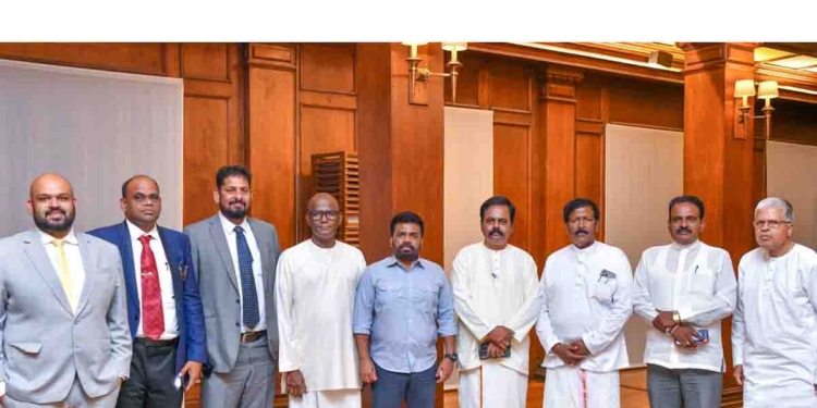 අනුර දෙමළ සන්ධාන මන්ත්රීවරුන් එක්ක කතාකරයි! PHOTOS I Sri Lanka Latest News