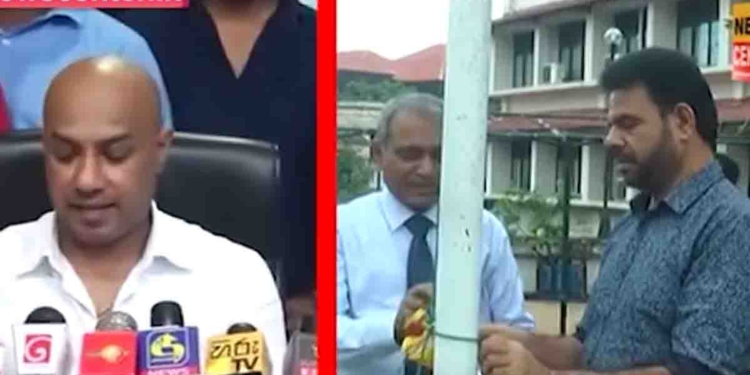 අලුත් අවුරුද්දේ වැඩ පටන් ගනිද්දීම නියෝජ්‍ය ඇමැති නාමල් කරුණාරත්නට බාල්දියක් පෙරළෙයි! සිංහයාගේ වල්ගය පැත්තෙන් ගැට ගහලා! VIDEO I Sri Lanka Latest News