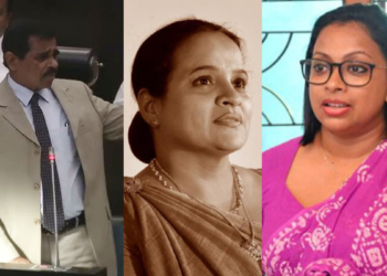 නලින් හේවගේ සජබ මන්ත්‍රීනී රෝහිණී කවිරත්නට කළ අපහාසයෙන් මාලිමාවම කැළඹෙයි! මාලිමාවේ මන්ත්‍රීනී කෞශල්‍යා ප්‍රසිද්ධියේම ඇමැති නලින්ට විරෝධය පළ කරයි! එතුමාට කිසිම අයිතියක් නෑ එහෙම කියන්න! Sri Lanka Latest News