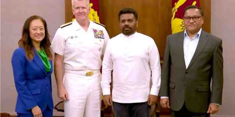 අමෙරිකානු ඉන්දු-පැසිෆික් විධානයේ අණදෙන නිලධාරියා  හා අනුර අතර හමුවක්! සාමකාමී ඉන්දීය සාගර කලාපයක් පවත්වාගෙන යාම ගැන පැසසුම්! I Sri Lanka Latest News