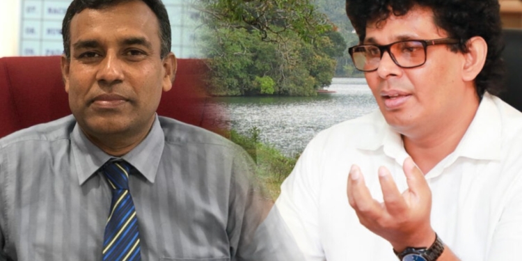 නුවර වැවේ බැම්ම බේරගන්න හරියටම කතා කළේ ඇමැතිද? අධ්‍යක්ෂද? Sri Lanka Latest News
