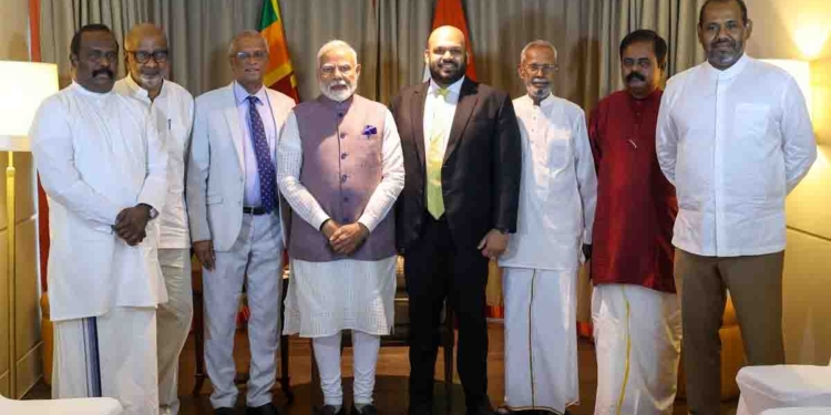 මෝදි උතුරු නැගෙනහිර වතුකරයේ සියලු දමිළ නායකයන් එක්ක කතා කරයි!  PHOTOS I Sri Lanka Latest News