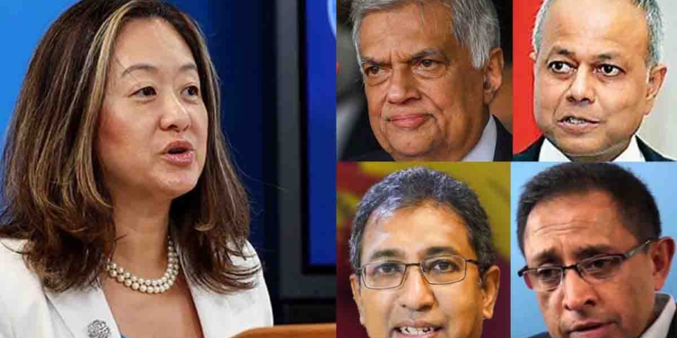 ජුලි චන්ග් එක්ක රනිල්-සාගල-හර්ෂ-කබීර් රාත්‍රී භෝජන සංග්‍රහයක! I Sri Lanka Latest News