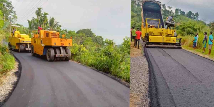 කාපට් කරපු සුපිරි පාරක දැන් ලස්සන දෙණියායට යන්න පුළුවන්!  I Sri Lanka Latest News
