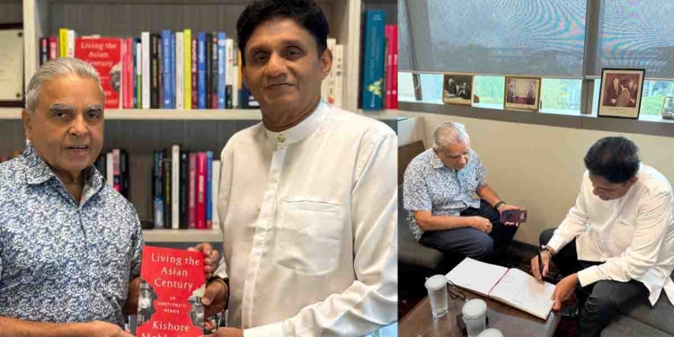 සිංගප්පූරු ගිය විපක්ෂනායක සජිත් එරට කීර්තිමත් රාජ්‍යතාන්ත්‍රිකයෙක් වූ කිෂෝර් මහබුබානි හමුවෙයි! විශේෂ ආරාධනාවකුත් කරයි! VIDEO & PHOTOS I Sri Lanka Latest News