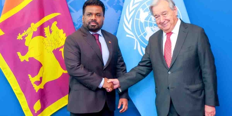 අනුර එජා මහලේකම් ගුටරේස්ට අතට අත දෙයි! I Sri Lanka Latest News