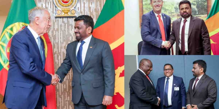 අනුර අමෙරිකා ගිහින් නිකම් හිටියේ නෑ! ලොව ප්‍රබල රාජ්‍ය නායකයන් රැසකට අතට අත දීලා ලංකාව ගැන කතා කරලා! PHOTOS I Sri Lanka Latest News