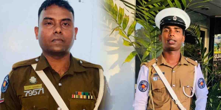 සමහර පොලිස් නිලධාරීන් පගා ඉල්ලලා පොලිසියේ නම කැත කරද්දී මේ පොලිස් නිලධාරීන් දෙන්නා ජීවිතය පරදුවට තියලා කිලෝමීටර් ගාණක් පොලිස් බයික් එකේ වාහනයක් පස්සේ එලවලා සැකකරු අල්ලාගෙන පොලිසියේ නම තිබ්බා! VIDEO I Sri Lanka Latest News
