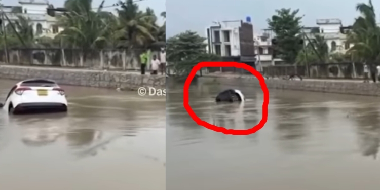 අම්මයි තාත්තයි දරුවයි තුන්දෙනාම හිටපු ජිප් එක වතුරේ ගහගෙන යයි! ඔක්කොම බලා සිටියදී ජිප් එක වතුරේ ගිලෙයි! තුන්දෙනාම මියයයි! VIDEO I Sri Lanka Latest News