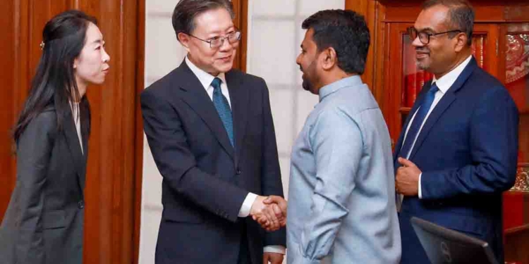 චීන මහජන කොංග්රසයේ උප සභාපති අනුර හමුවෙයි! විනාශ වුණු කෝච්චි පාරවල් හදන්න අනුර චීනයේ සහාය ඉල්ලයි! PHOTOS I Sri Lanka Latest News