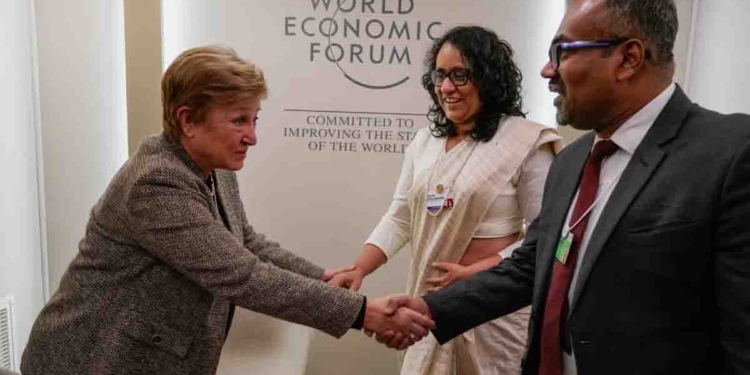 හරිනි ස්විට්සර්ලන්තයේදී IMF ප්රධානී ක්රිස්ටලීනා ජෝජියාවා හමුවී සාකච්ඡා කරයි! PHOTOS I Sri Lanka Latest News