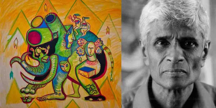 සරත්ගේ ’17 PAINTINGS’ කොළඹ සෞන්දර්ය විශ්වවිද්‍යාලයේදී! PHOTOS I Sri Lanka Latest News