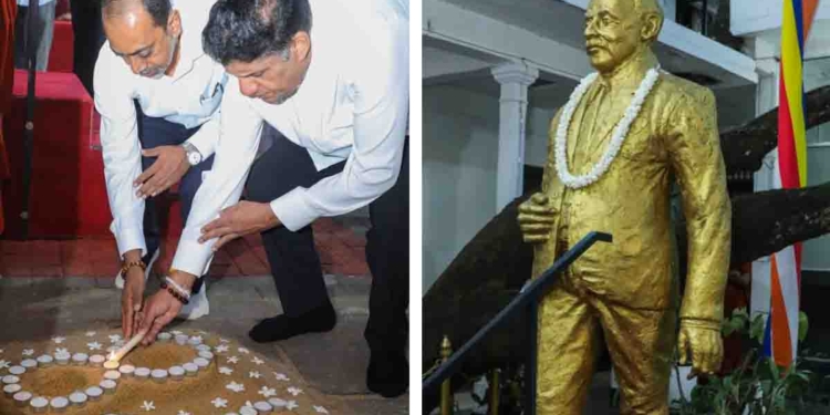 නිදහස් චතුරශ්රයේ නිදහස සමරන්න යන්න කලින් විපක්ෂනායක සජිත් කොල්ලුපිටිය ධර්මකීර්ත්යාරාමයේදී නිදහසේ පියා ඩී.එස්. සේනානායකයන්ගේ පිළිරුවට පුෂ්පෝපහාර දක්වා නිදහස සමරයි! VIDEO & PHOTOS I Sri Lanka Latest News