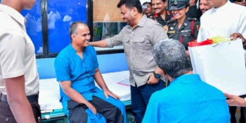 අනුර රාගම රණවිරු සෙවණේ ප්‍රතිකාර ලබන සෙබළුන්ගේ සුවදුක් විමසයි! PHOTOS I Sri Lanka Latest News