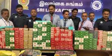 කෝටි 3කට අධික වටිනාකමින් යුතු විදෙස් දුම්වැටි තොගයක් සමග සැකකරුවන් 18ක් රේගු අත්අඩංගුවට! VIDEO I Sri Lanka Latest News