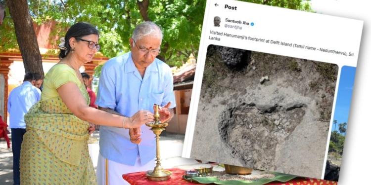 ඉන්දීය මහකොමසාරිස් ඩෙල්ෆ්ට්වලට ගිහින් බලපු හනුමන්තාගේ ‘පා සලකුණ’! Sri Lanka Latest News