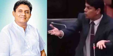 සභාවේදී ආණ්ඩුව පැත්තෙන් මන්ත්රී අර්චුනාට අපහාස කරද්දී විපක්ෂනායක සජිත් අර්චුනා වෙනුවෙන් පෙනී සිටී! VIDEO I Sri Lanka Latest News